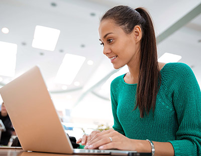 girl at desk